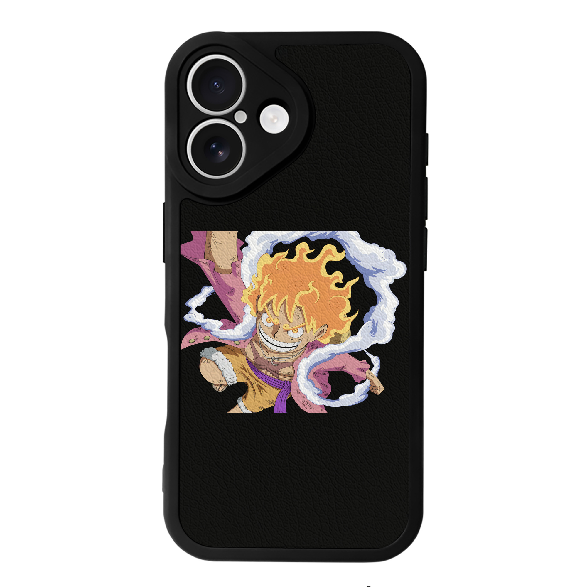 （画像用） ワンピース モンキー・D・ルフィ ONE PIECE Monkey D. Luffy 【iPhone 16シリーズ対応】シリコンスマホケース（レザー調） 材質：シリコン